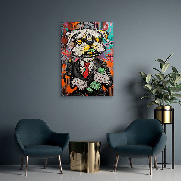 Kunstdruck auf Leinwand 'Urban Hare Majesty 4'