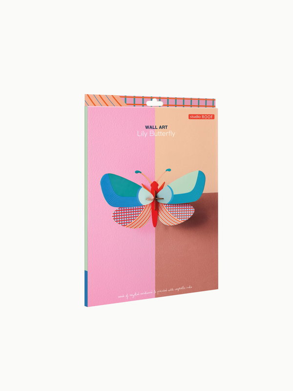 Wanddeko Papier 'Geometrischer Schmetterling'