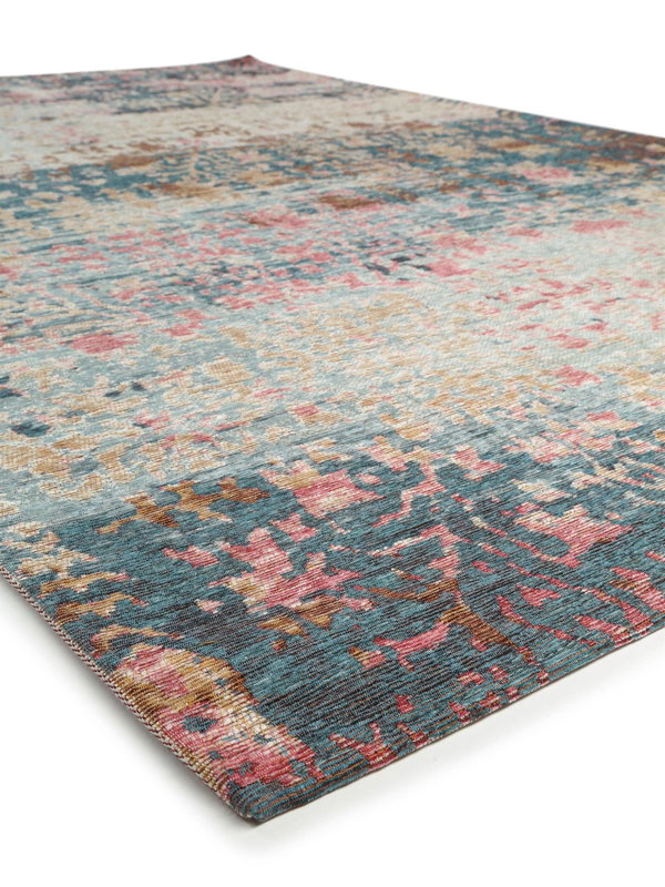 Design Flachgewebeteppich Frencie Blau
