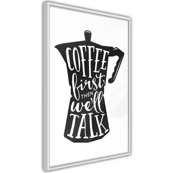 Poster 'Coffee First'