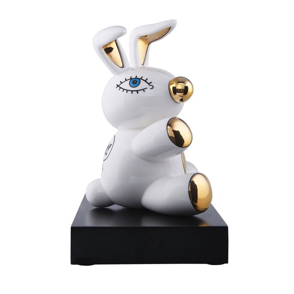 Porzellan Figur 'Magic Bunny' von Mauro Bergonzoli 18x29,5x27cm