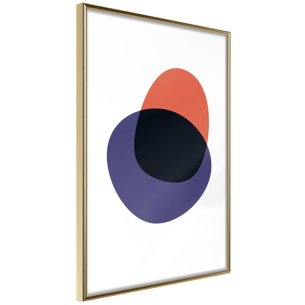 Poster 'White, Orange, Violet and Black'