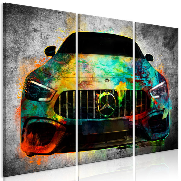 Konsttryck på duk 'On Start (3 Parts)'