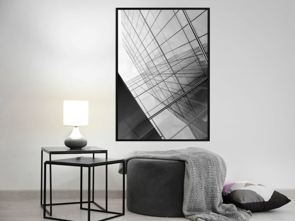 Poster 'Steel and Glass (Grey)'