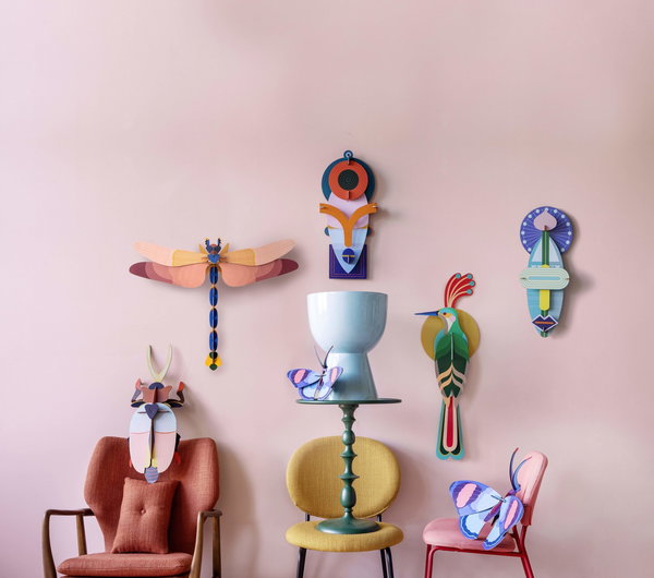 Wanddeko Papier 'Libelle'