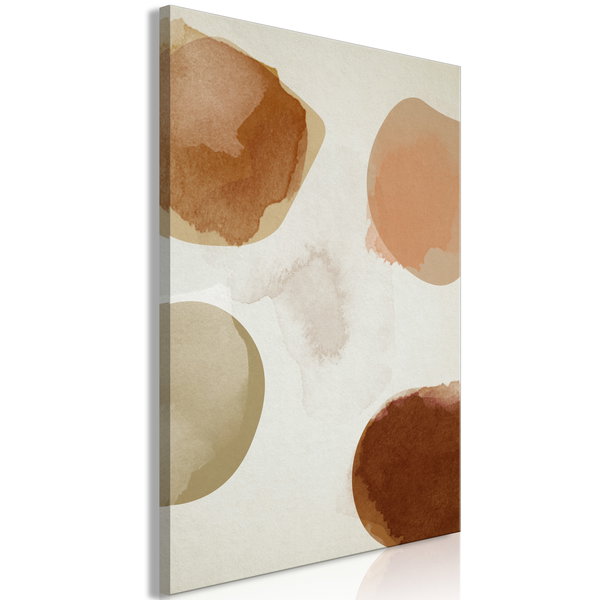 Art print on canvas 'Beige Abstraction Vertical'