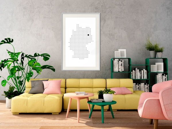 Poster 'Pixel Map of Germany'