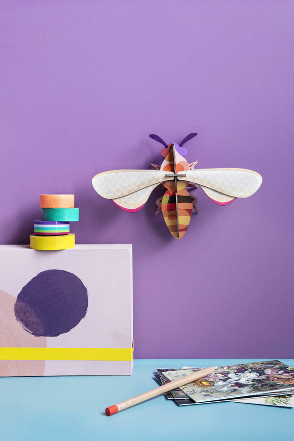 Wanddeko Papier 'Honigbiene'