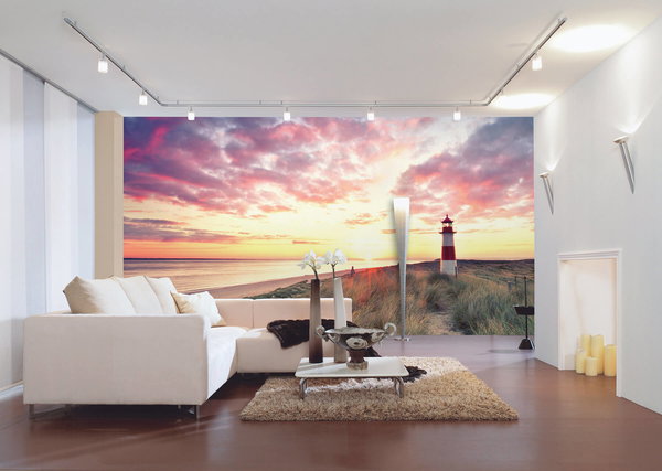 Tapete 'Leuchtturm' 400x267cm