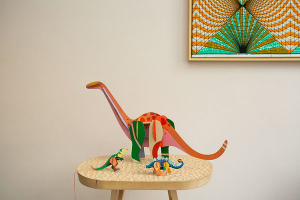Hängende Deko 'Leuchtender Dinosaurier'