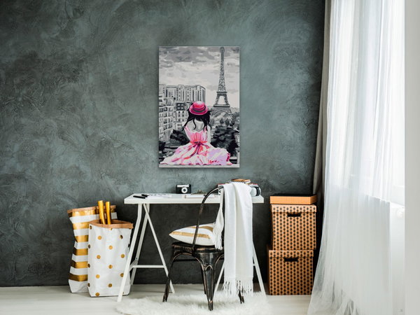 Schilderen op nummer volwassenen 'Paris - View of the Eiffel Tower'