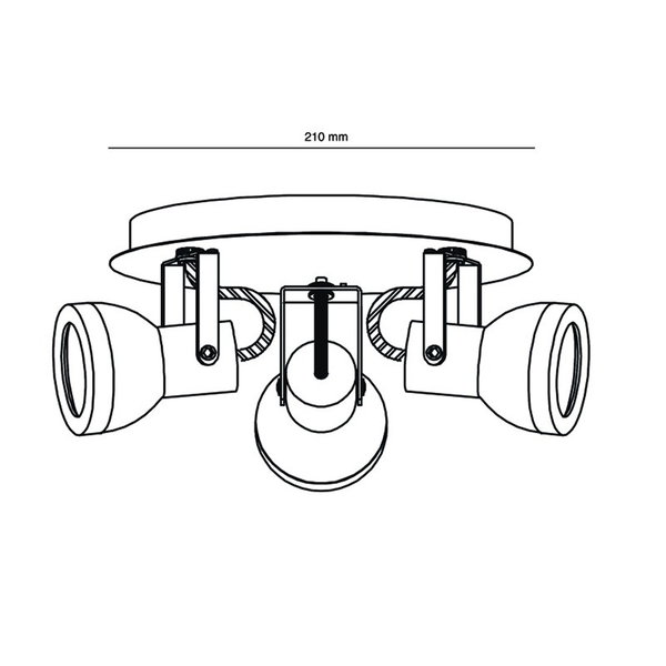 Deckenleuchte 'Heli 3'