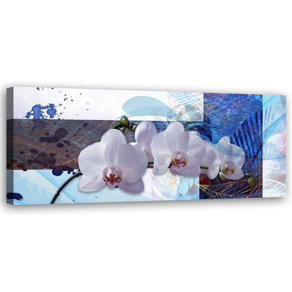 Kunstdruck auf Leinwand 'Orchid Dreams in Azure'
