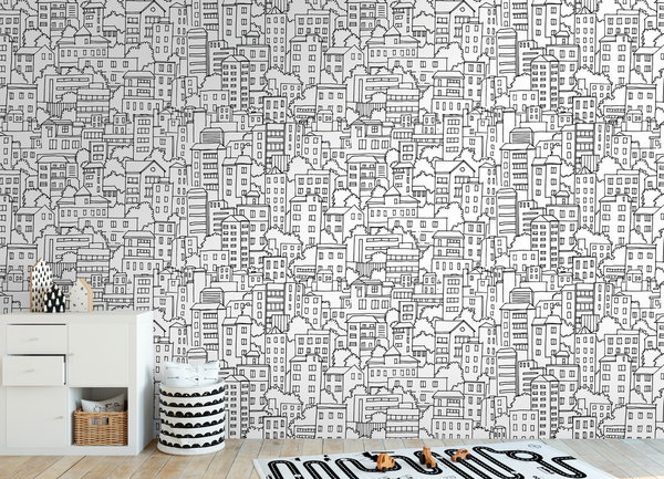 Tapete 'Urban Sketch' 159x280cm