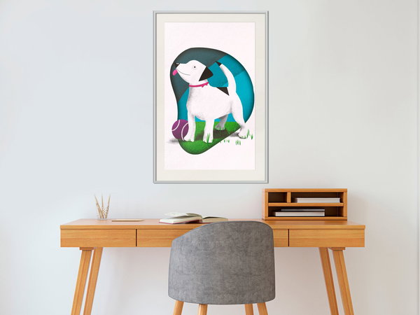 Poster 'Dog and Ball'