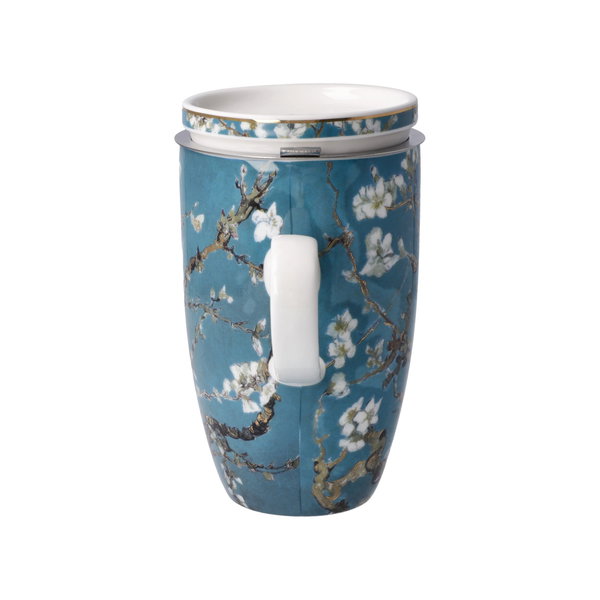Goebel Teetasse mit Sieb und Deckel 'Mandelbaum'
