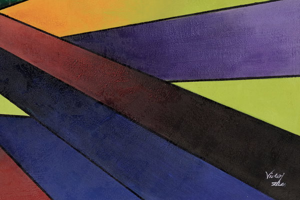 Großzügig aufgetragene Farben