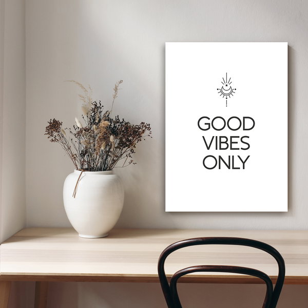 Kunstdruck auf Leinwand 'Good Vibes Only'