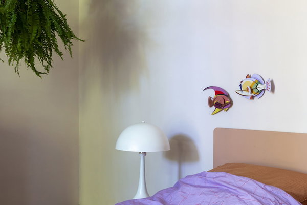 Wall deco 3d of cardboard 'Abstract Fish Decor'