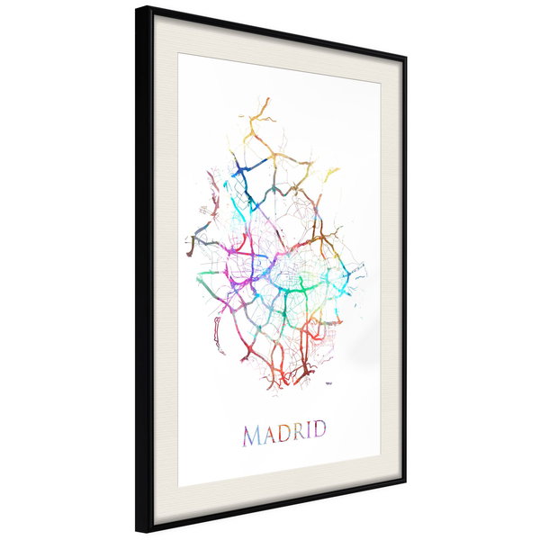 Poster 'City Map: Madrid (Colour)'