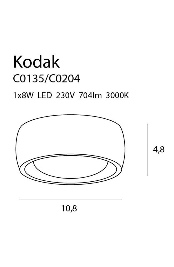 Deckenleuchte 'Kodak 2B'