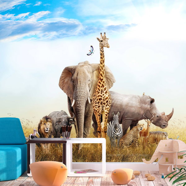 Self-adhesive wallpaper 'Fauna of Africa'