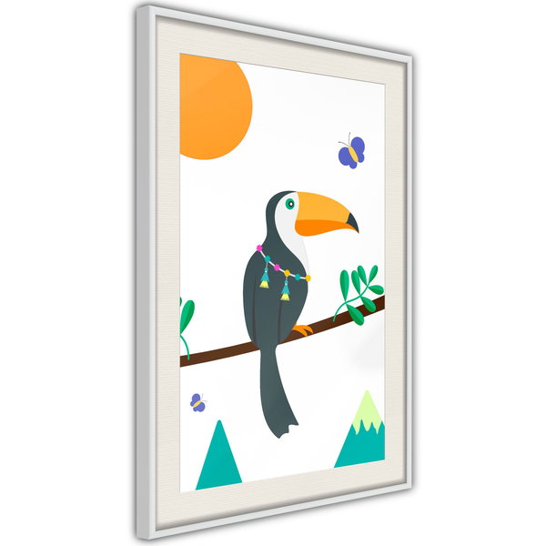 Poster 'Toucan And Butterflies'