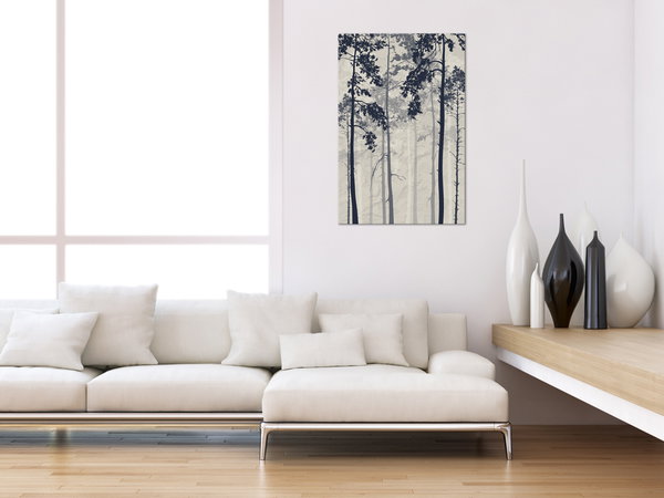 Art print on canvas 'Forest In Fog'