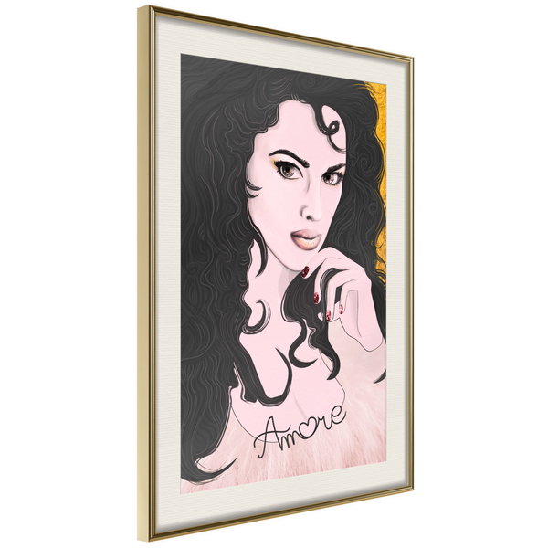 Poster 'Tumbling Curls'
