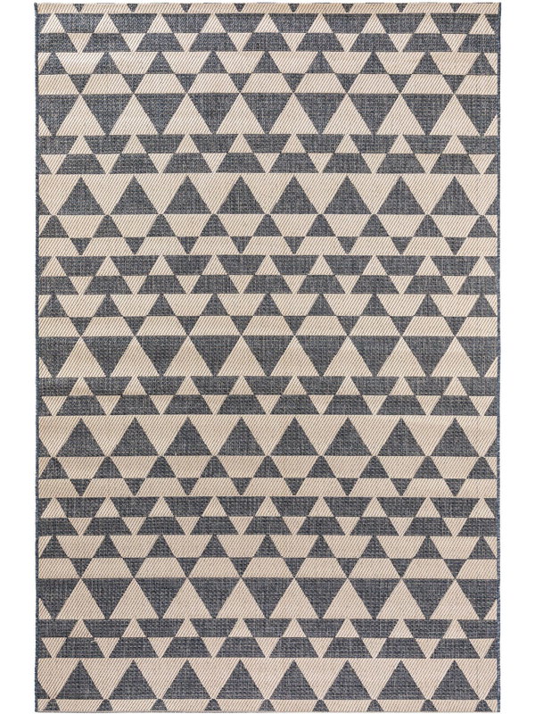 Design In- &amp; Outdoor-Teppich River Beige/Blau