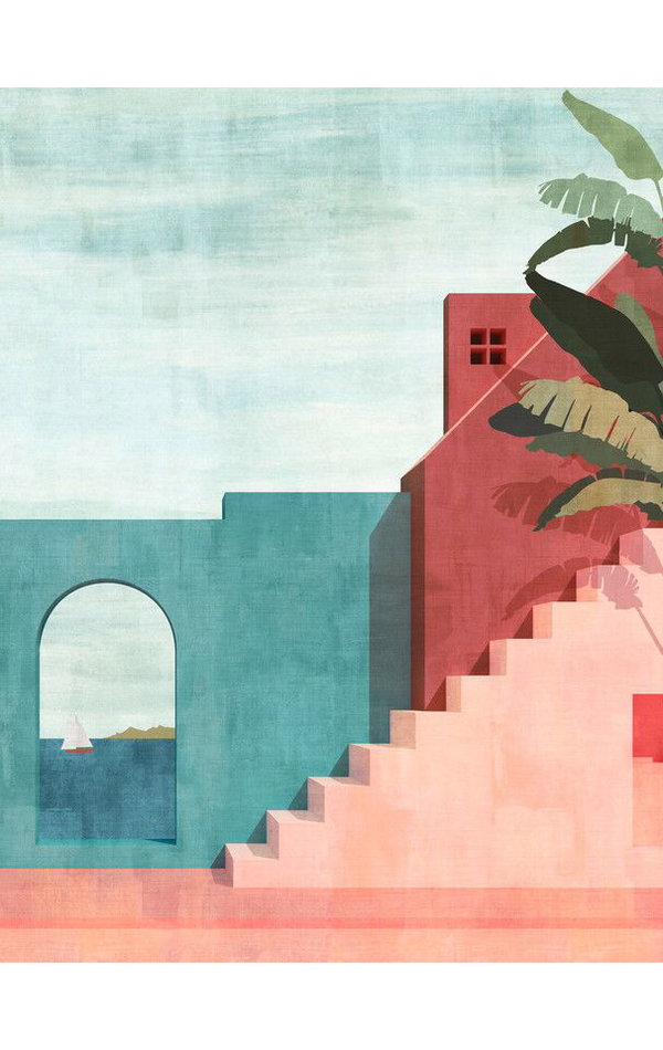 Papel de parede 'Color Oasis' 212x280cm