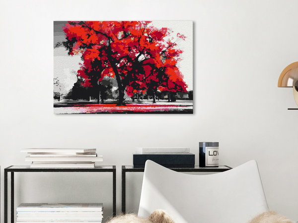 Malen nach Zahlen für Erwachsene 'Expressive Tree'