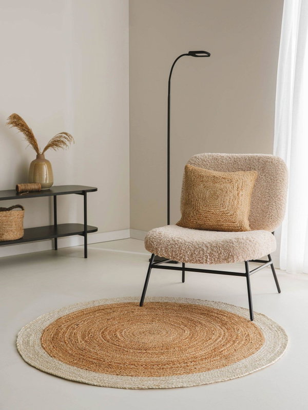 Design Juteteppich Jutta Beige