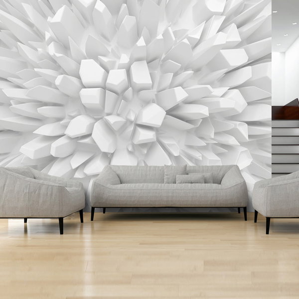 Papel pintado 'White dahlia'