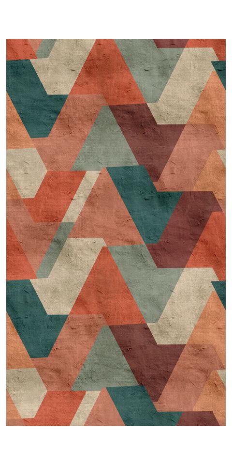 Behang 'Retro Geometric' 159x280cm