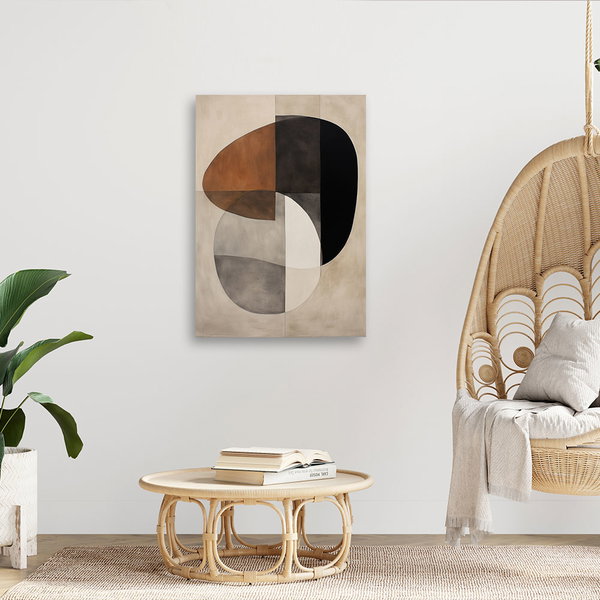Kunstdruck auf Leinwand 'Earthy Geometrics'