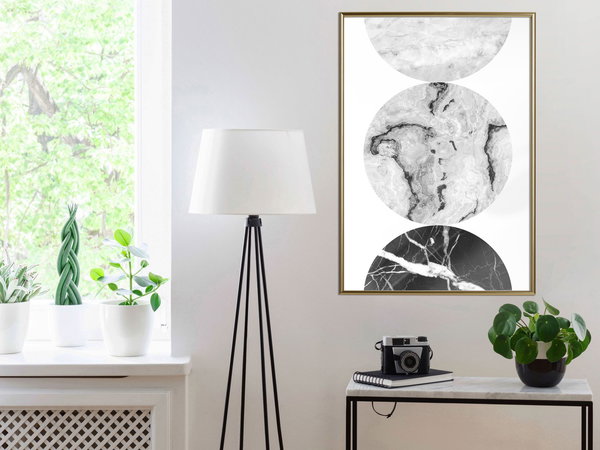 Poster 'Three Shades of Marble'