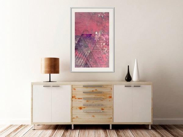 Poster 'Pink Patchwork III'