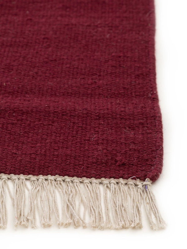 Design Wollteppich Liv Rot