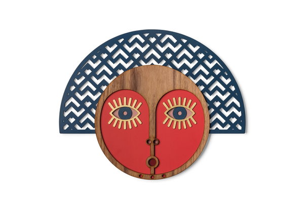 Masque decoratif mural 'Chili Mask #4'