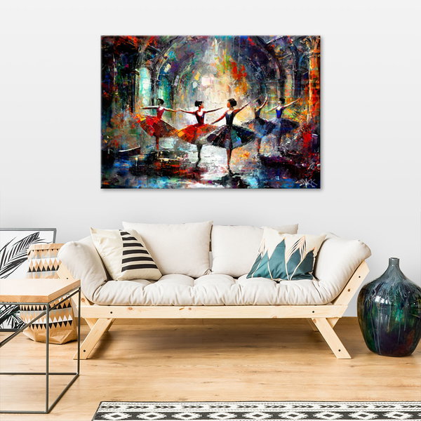 Kunstdruck auf Leinwand 'Dance of Vibrant Dreams 1'