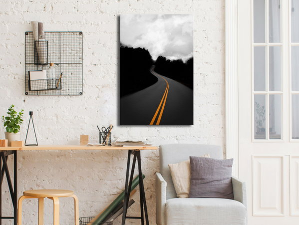 Impression sur toile 'Double Solid Line Vertical'
