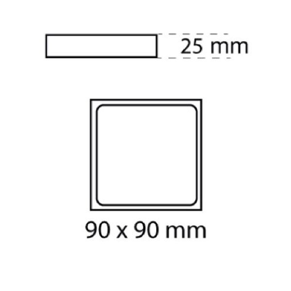 Plafoniera 'Kaju LED SQ 2GY'