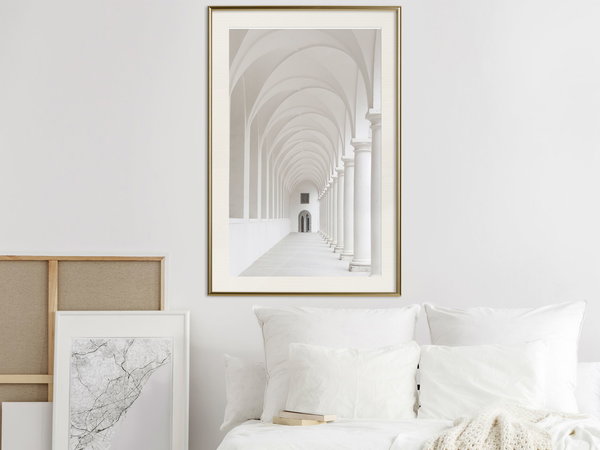 Poster 'White Colonnade'