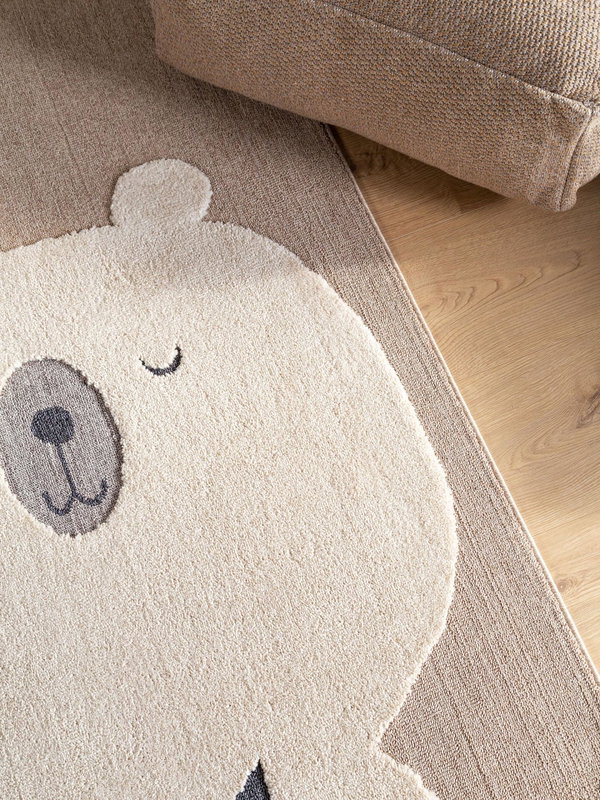 Design Kinderteppich Momo Beige I