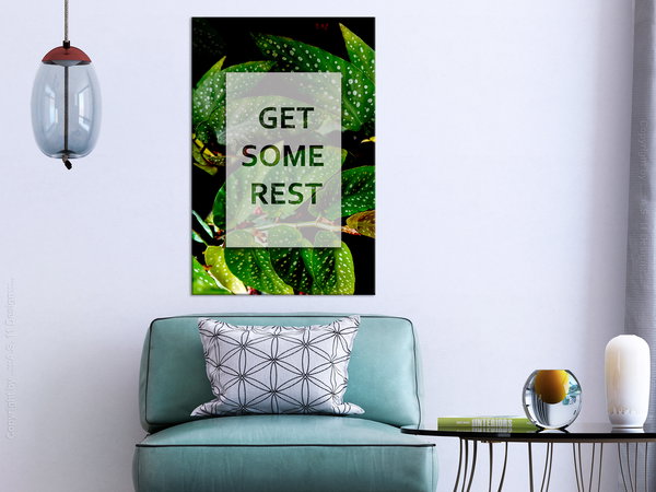 Kunstdruck auf Leinwand 'Get Some Rest Vertical'