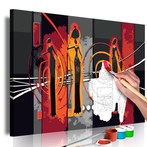 Schilderen op nummer volwassenen 'African Women'