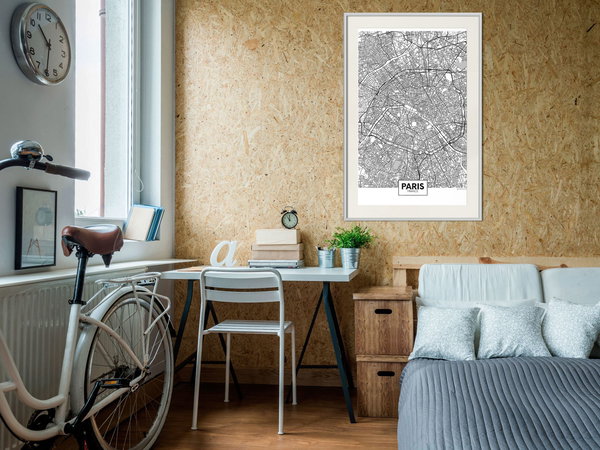 Poster 'City Map: Paris'