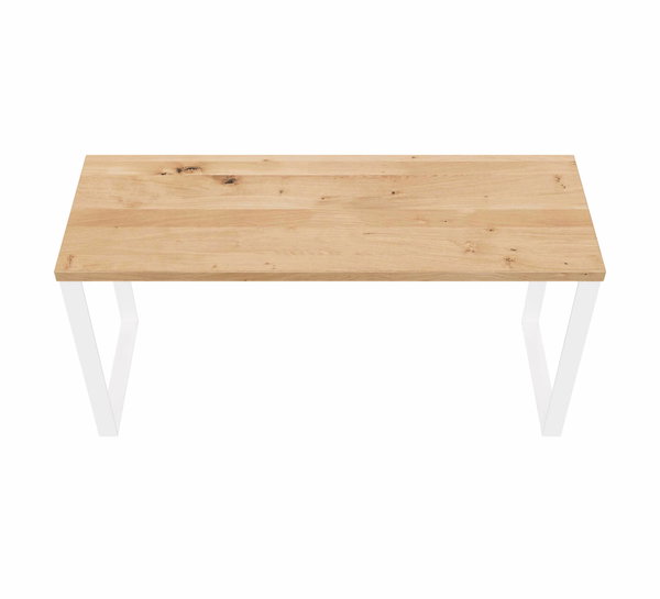 Zusammenspiel aus warmen Holz und kühlen Stahl
