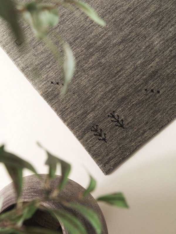 Design Wollteppich Jamal Grau